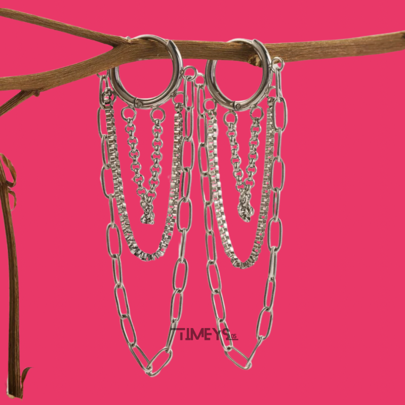 Layered Chains Earrings