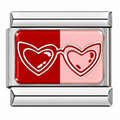 Heart Glasses Charm