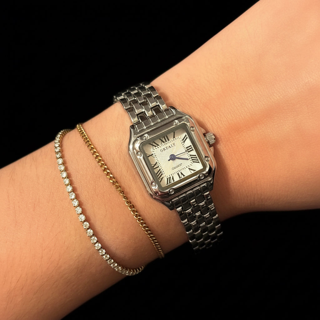 Square Elegance – Silver