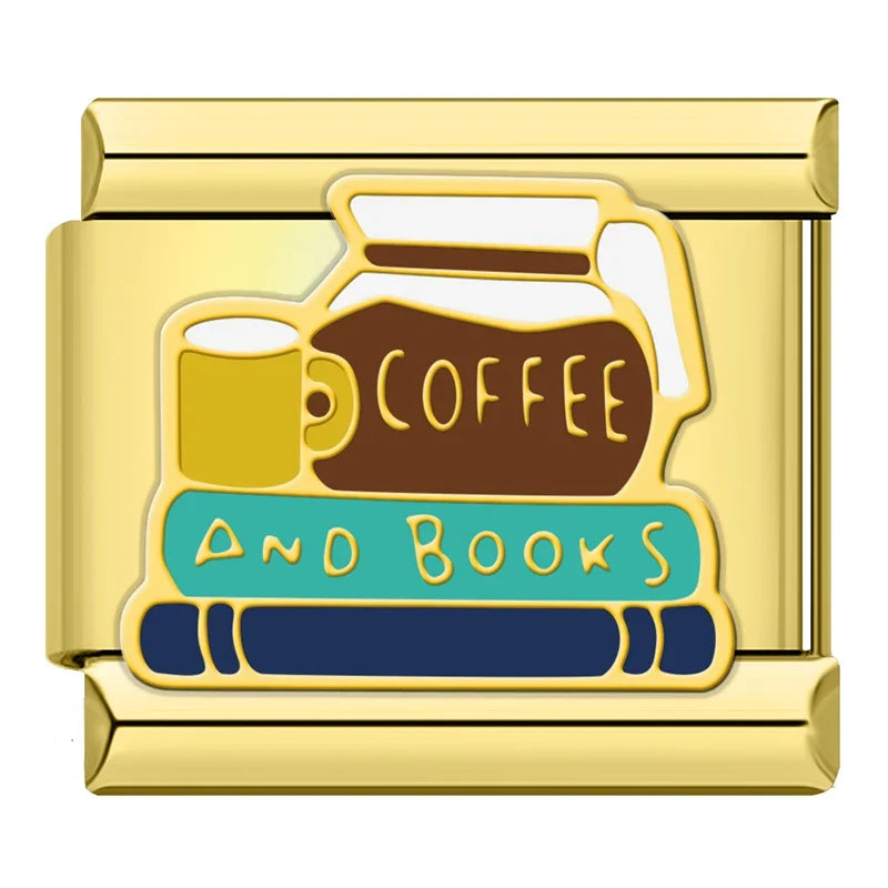 Coffee And Books Charm