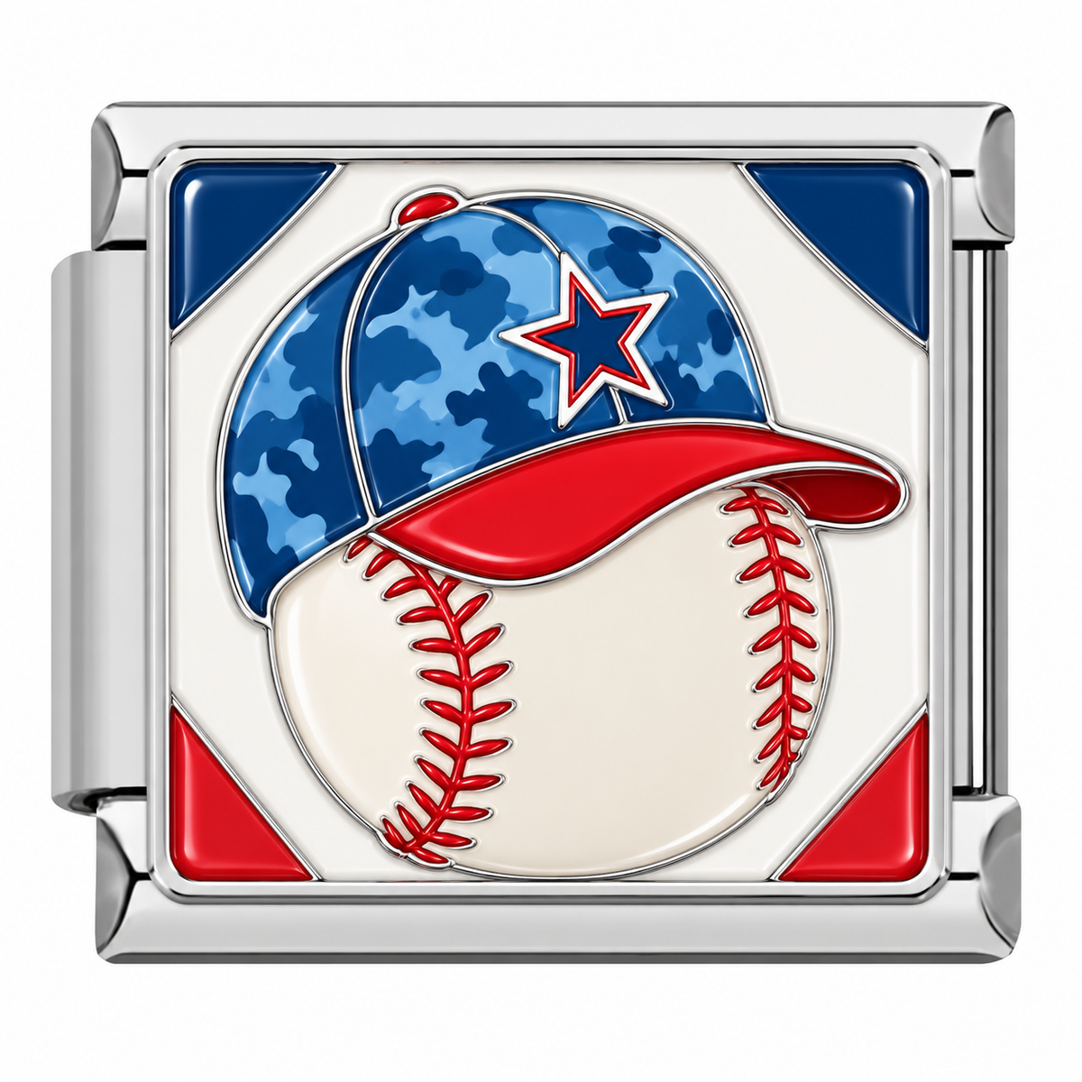 Baseball Boy Charm
