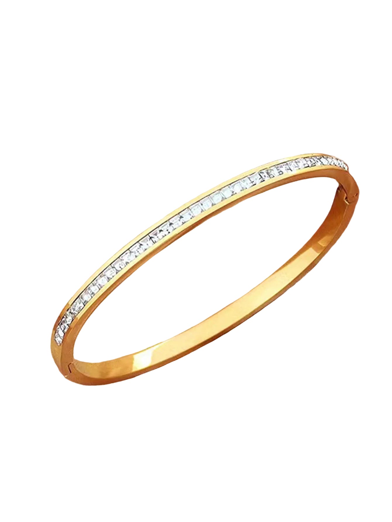Elegant Bangle Gold and Silver