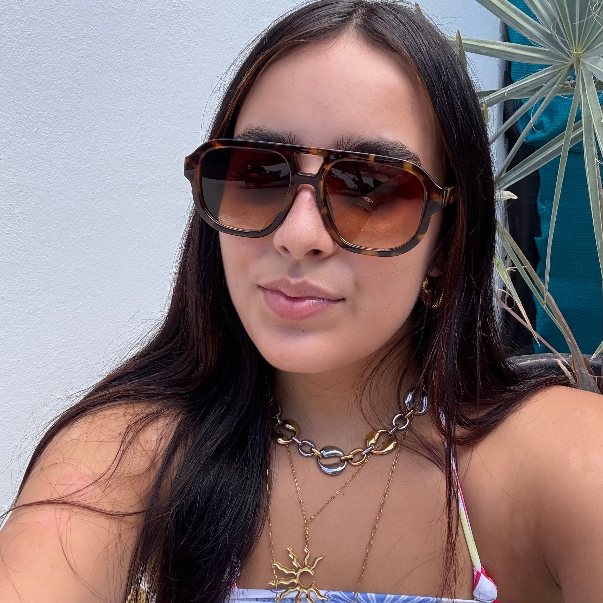 Dark Brown Glasses