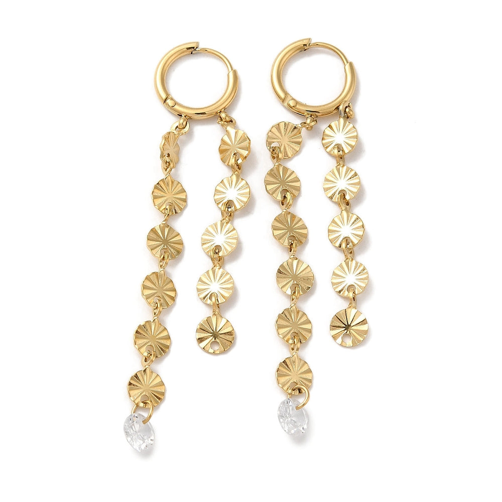 Golden Cascade Earrings