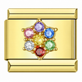 Flower Rainbow Charm