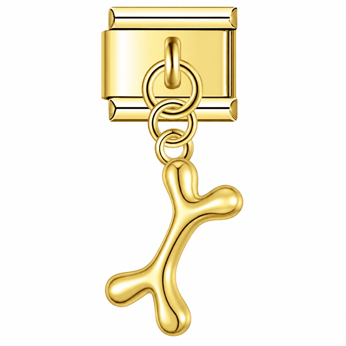 Bone Gold charm